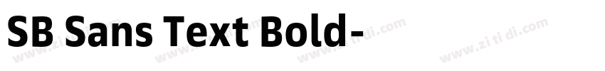 SB Sans Text Bold字体转换 SB Sans Text Bold字体转换